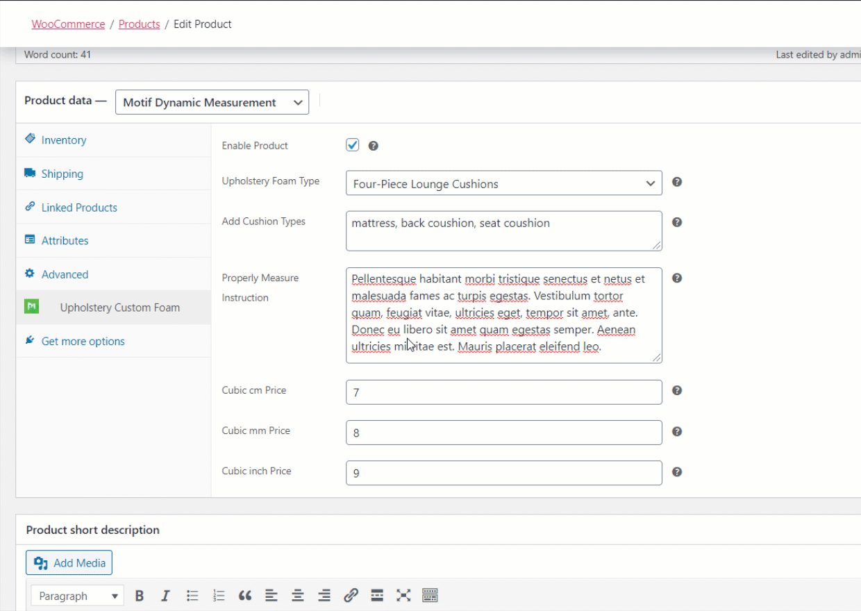 dynamische Woocommerce-Messung