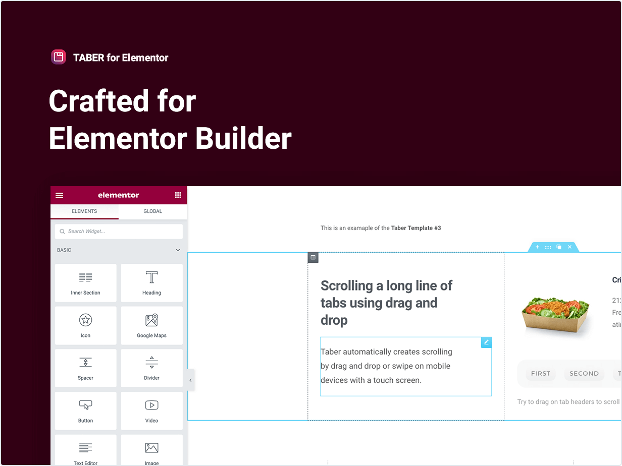 Hergestellt für Elementor Builder