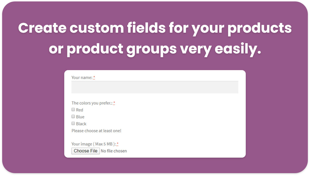 WeasyFields: WooCommerce Easy Custom Fields - 1