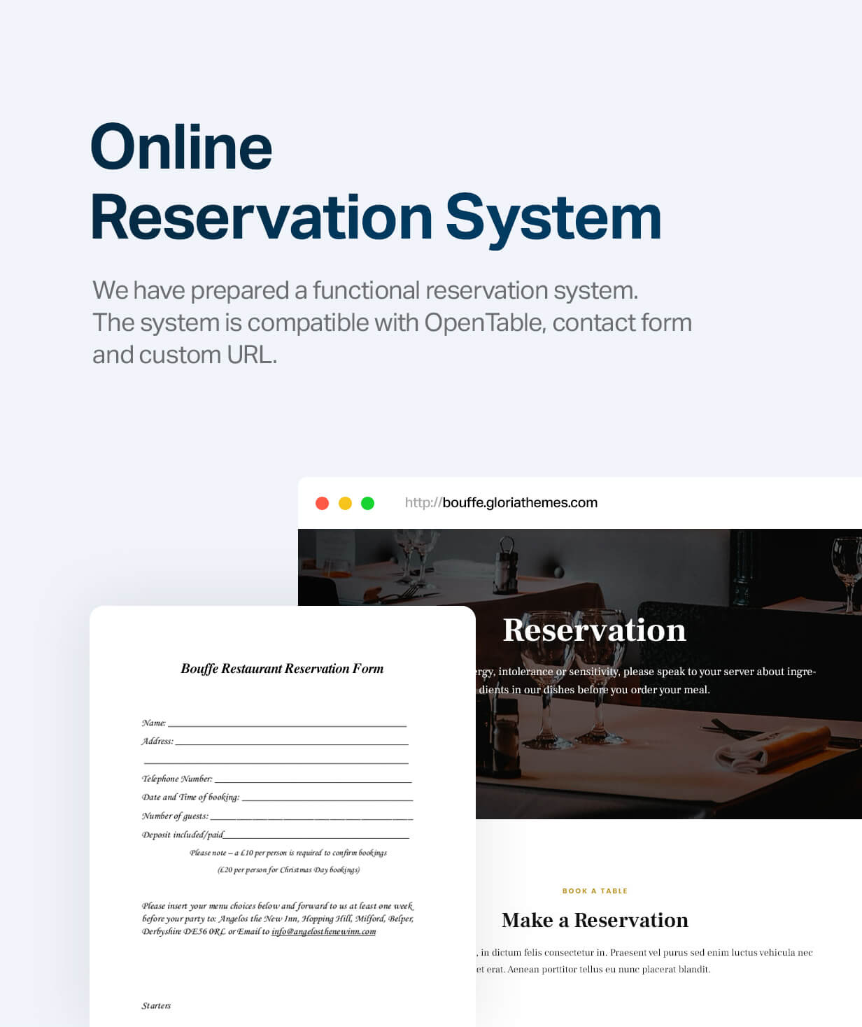 Reservierung
