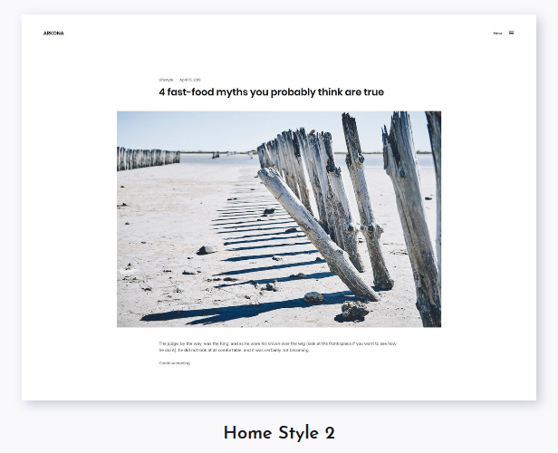 Arkona - Persönliches Blog & Magazin WordPress Theme - 2