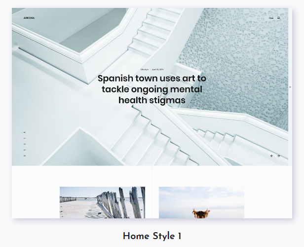 Arkona - Persönliches Blog & Magazin WordPress Theme - 1