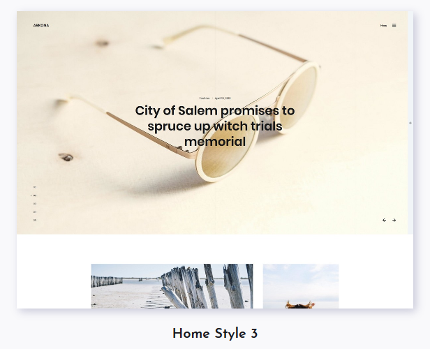 Arkona - Persönliches Blog & Magazin WordPress Theme - 3