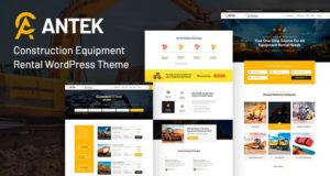 Antek – Verleih von Baumaschinen WordPress Vorlage