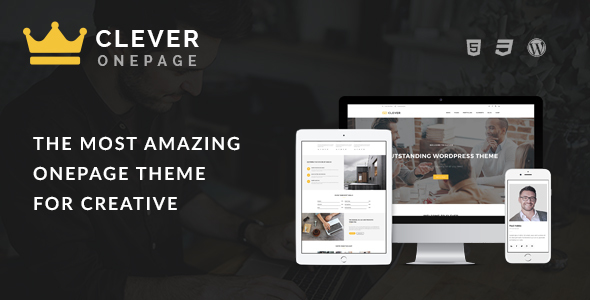 Clever One Page - Kreatives WordPress-Layout