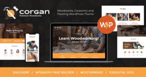 Corgan | Holzarbeiten, Zimmerei und Bodenbelag WordPress Layout