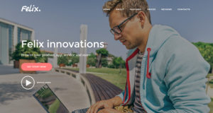 Felix. – Startup Landing Page WordPress Template