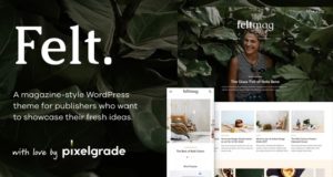 Filz – Ein WordPress-Vorlage im Stil eines digitalen Magazins