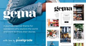Gema – Journal inspiriertes WordPress-Vorlage