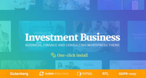 Investmentgeschäft – Finanzen & Beratung WordPress Template