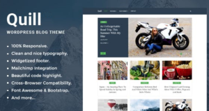 Quill Blog – Responsive Minimal WordPress-Template