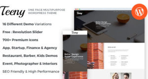 Teeny – Einseitiges Mehrzweck-WordPress-Template