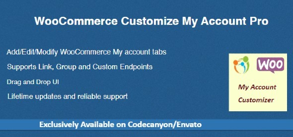 Wordpress E-Commerce Plugin WooCommerce Customize My Account Pro