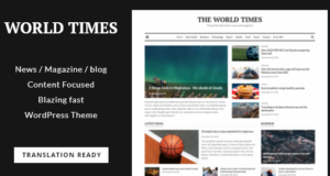 World Times – WordPress-Layout im Zeitungs- und Zeitschriftenstil