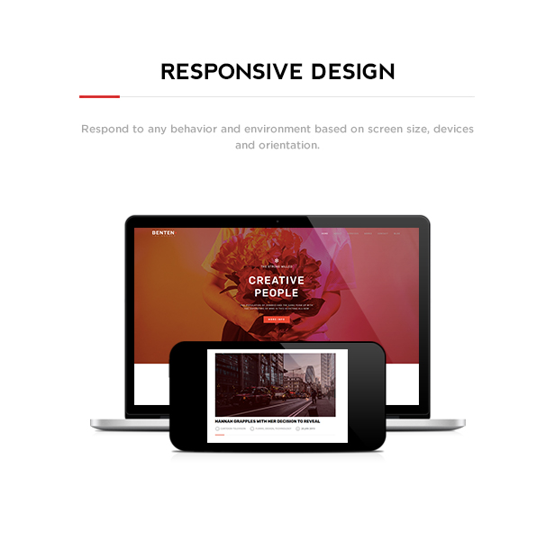 Benten - Responsive One Page Portfolio Theme - 2