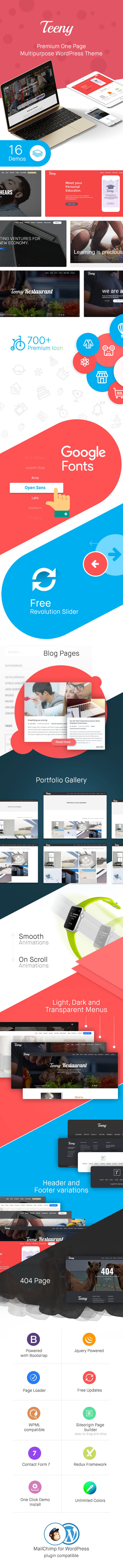 Teeny - Einseitiges Mehrzweck-WordPress-Theme - 2