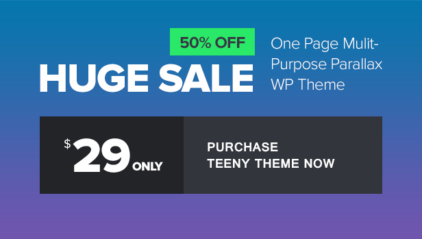 Teeny - Einseitiges Mehrzweck-WordPress-Theme - 1
