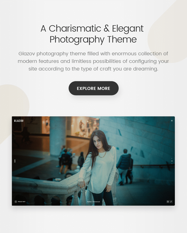 Glazov Theme Features