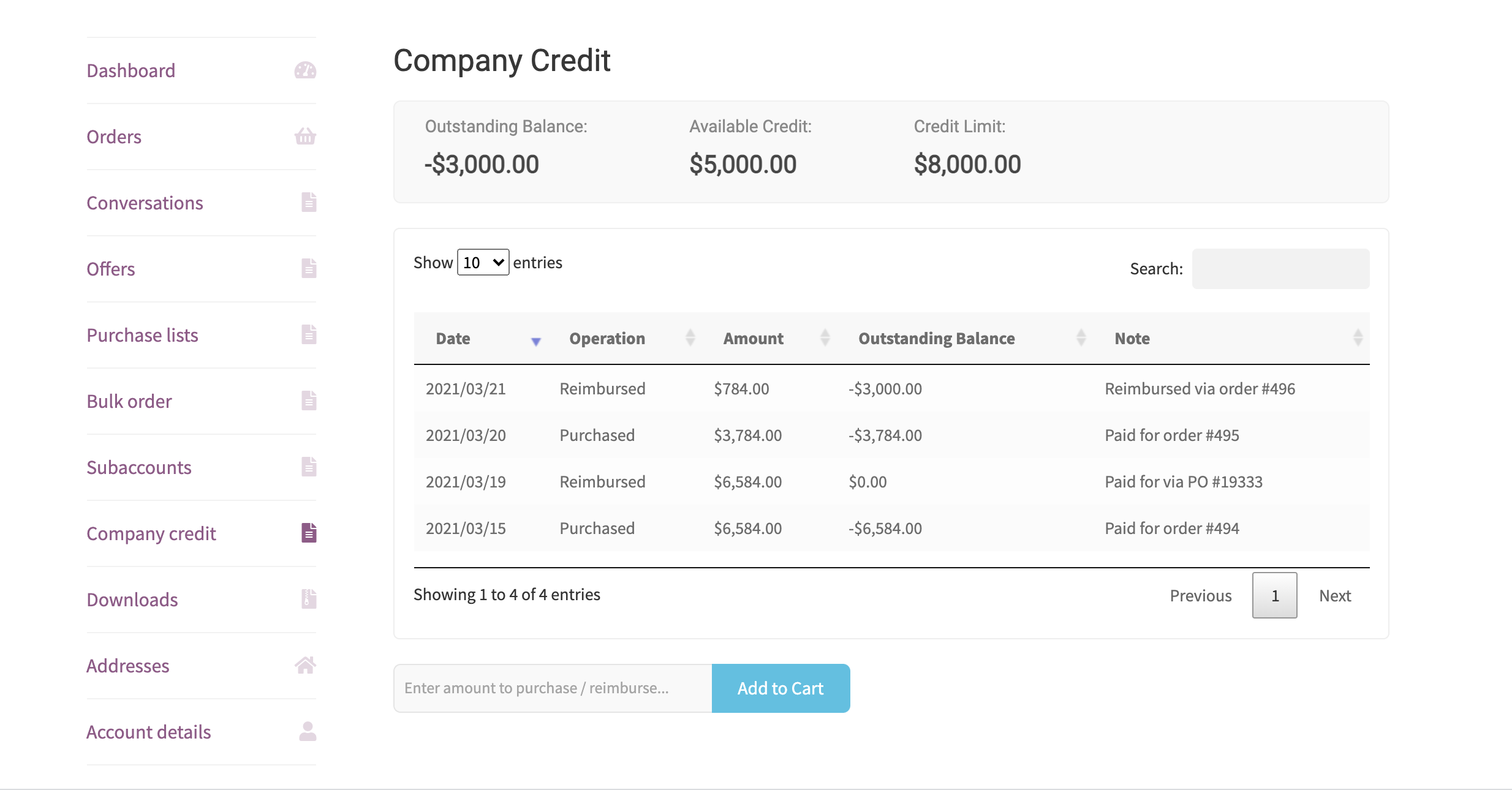 B2BKing-Unternehmenskredit - WooCommerce-Kreditliniensystem (Add-on) - 4