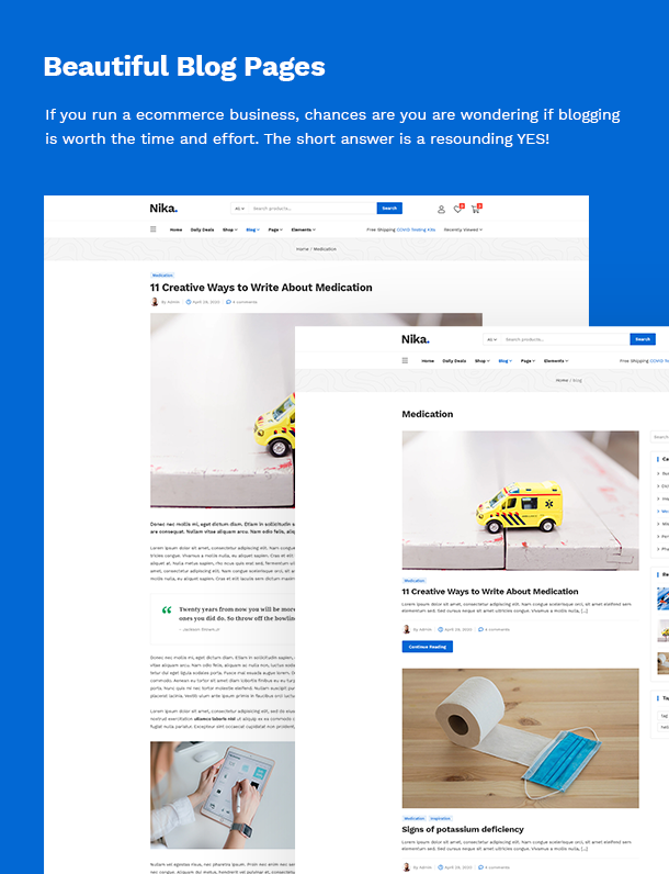 Nika - Medical Elementor WooCommerce Theme - 18
