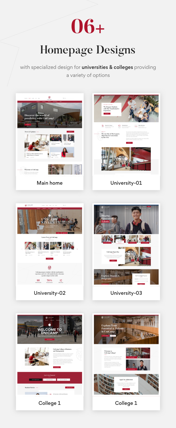 Unicamp - WordPress-Theme für Universitäten und Hochschulen - 3