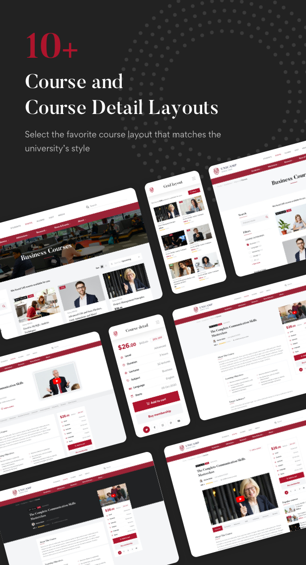 Unicamp - WordPress-Theme für Universitäten und Hochschulen - 11