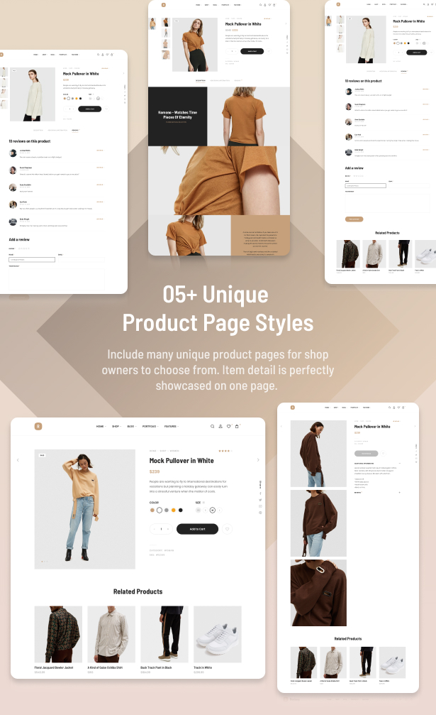 Reviens - Mode WooCommerce WordPress Theme
