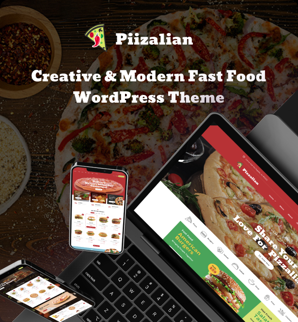 Piizalian - Fast-Food-Restaurant WooCommerce-Thema