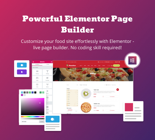 Piizalian - Fast-Food-Restaurant WooCommerce-Thema