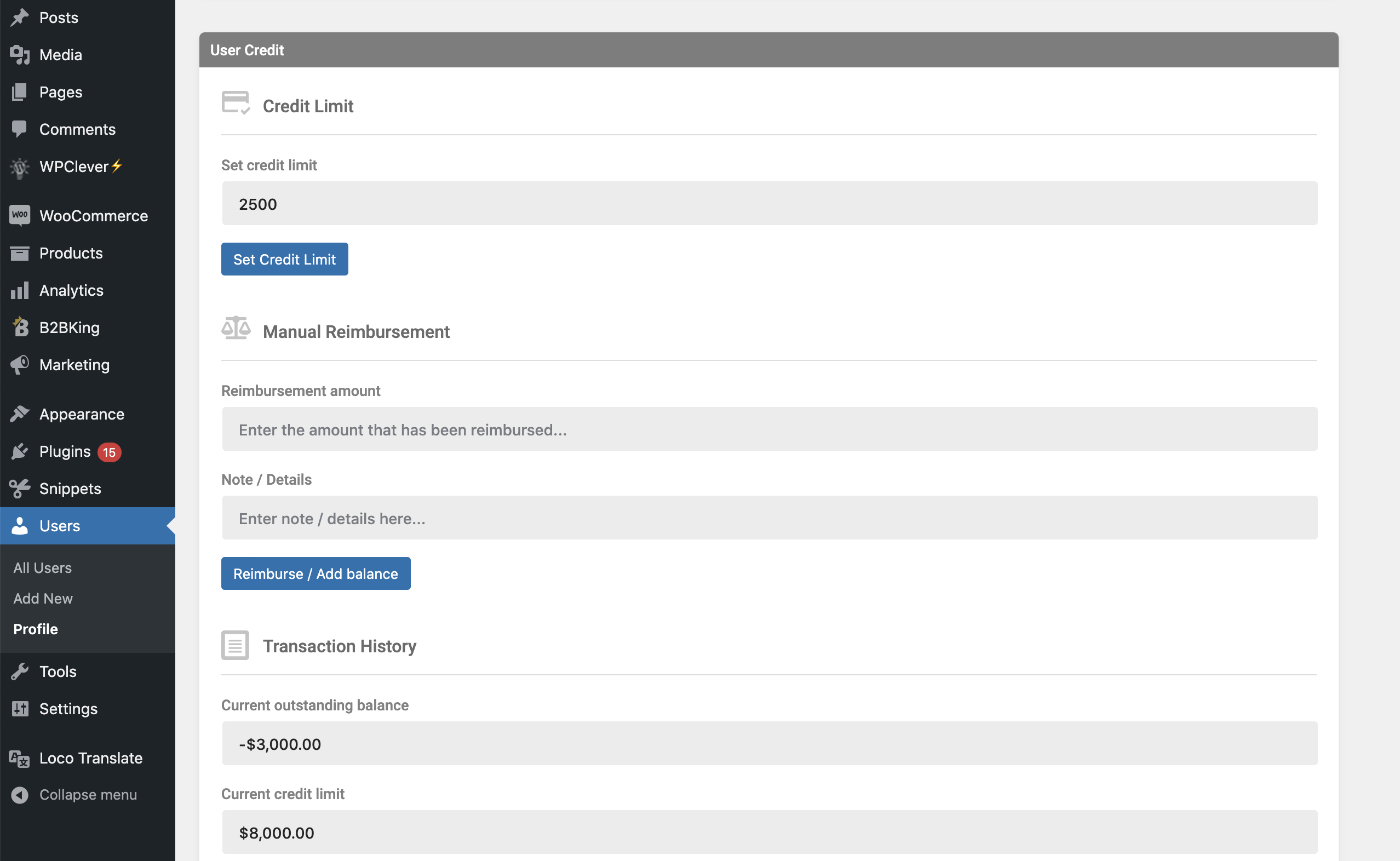 B2BKing-Unternehmenskredit - WooCommerce-Kreditliniensystem (Add-on) - 8