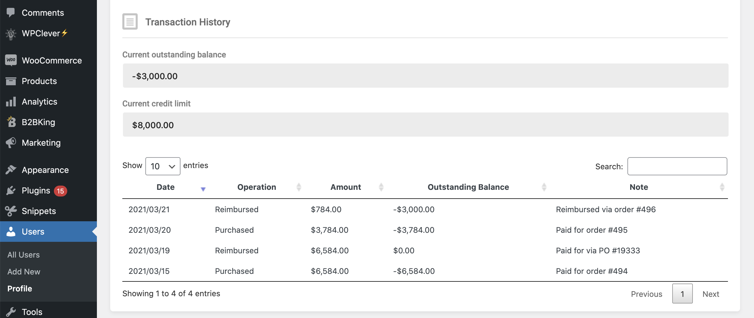 B2BKing-Unternehmenskredit - WooCommerce-Kreditlinie (Add-on) - 9
