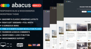 Abacus – Responsive Blog & Shop-Thema
