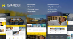 BuildPro – WordPress-Layout für Unternehmen, Bauwesen und Konstruktion