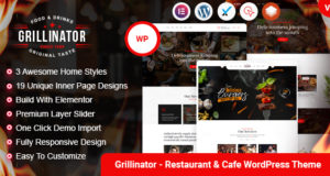 Grillinator – Restaurant und Cafe WordPress Vorlage