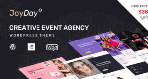 JoyDay – WordPress-Vorlage der Creative Event Agency