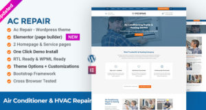 Klimaanlage & HLK-Reparatur WordPress Template