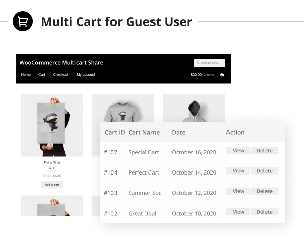 WooCommerce Speichern und Teilen des Warenkorb-Plugins - 6