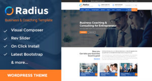Radius – Business Training WordPress Template