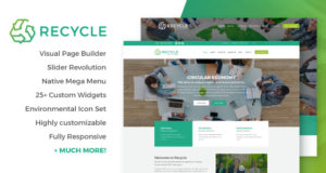 Recycle – WordPress-Layout für Umwelt- und umweltfreundliche Unternehmen