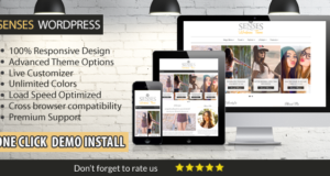 Senses Clean und Modern WordPress Vorlage