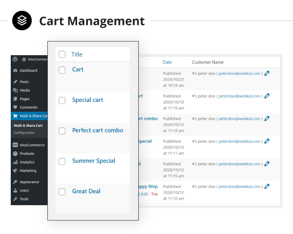 WooCommerce Speichern und Teilen des Warenkorb-Plugins - 8