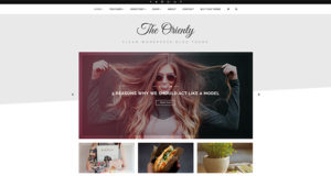 TheOrienty – Ein Skew-Header-Blog-Thema