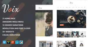 Voix – Persönliches Blogging WordPress-Template für Geschichtenerzähler