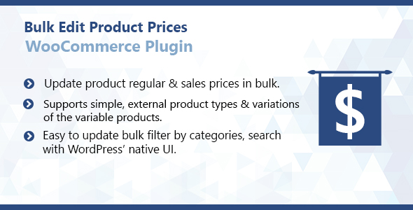 WooCommerce Bulk Edit Produktpreise Plugin