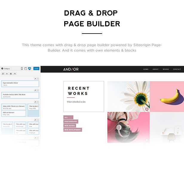 Andier - Responsive einseitiges und mehrseitiges Portfolio-Thema - 2