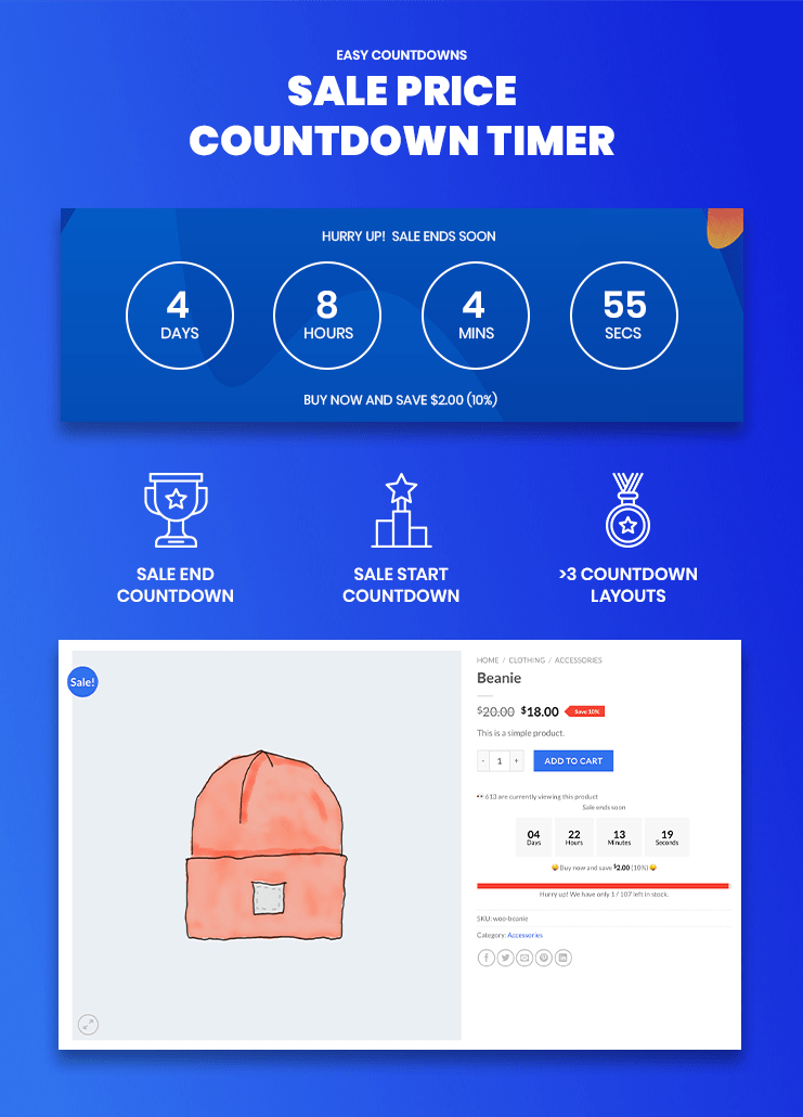Verkaufs-Countdown-Timer