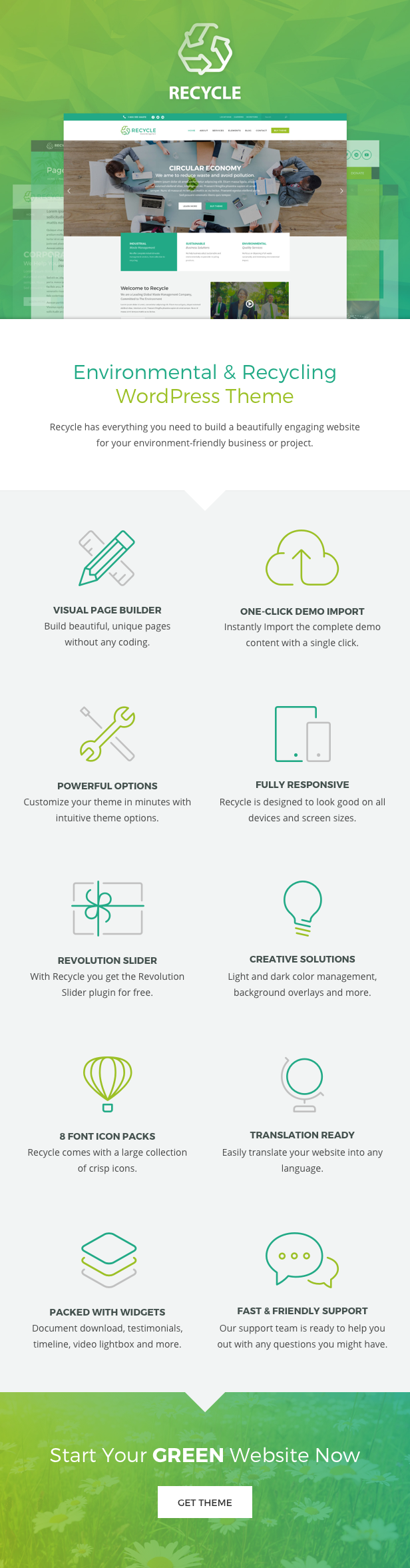 Recycle - Umwelt & Green Business WordPress Theme - 1