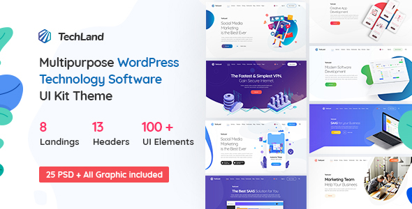 Techland - WordPress SaaS-Startup-Theme