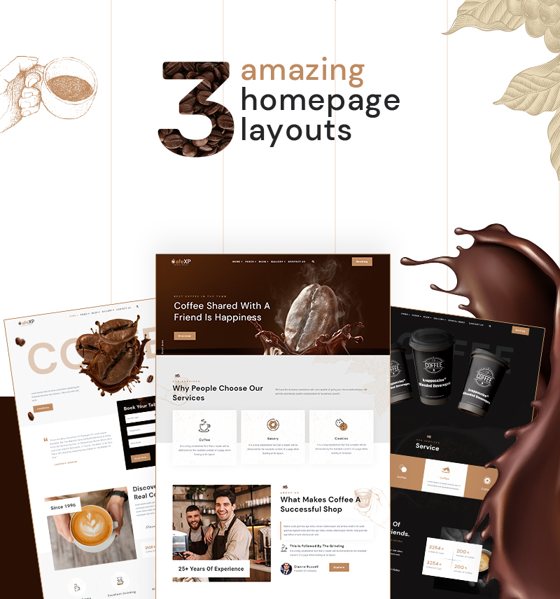 CaféXP |  Coffee Eatery WordPress Theme - 6