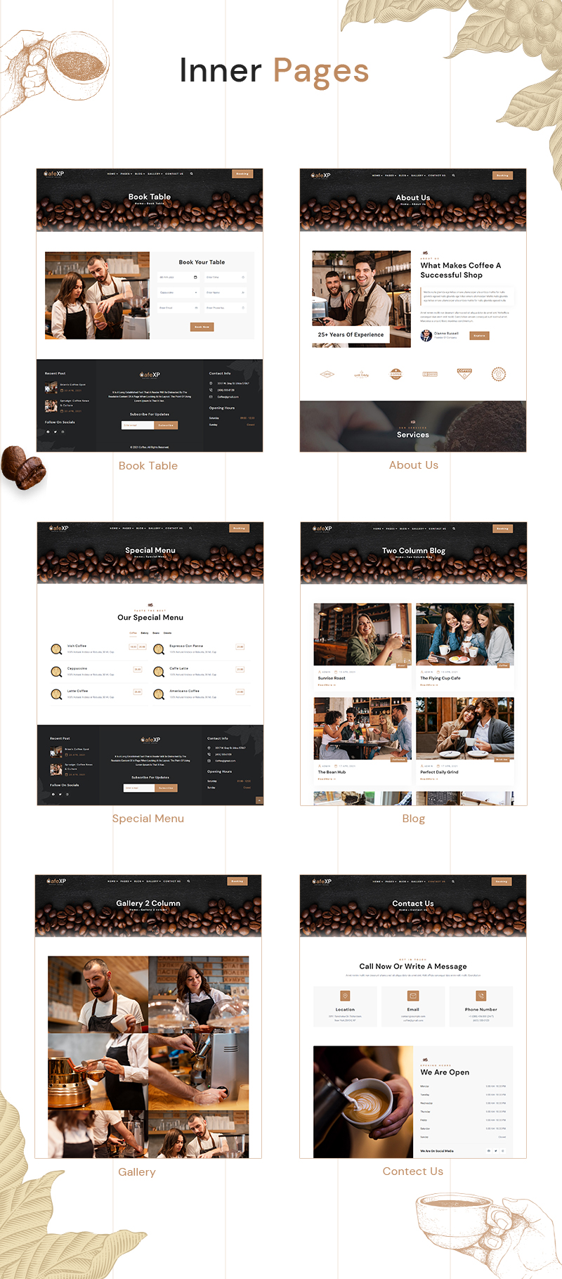 CaféXP |  Coffee Eatery WordPress Theme - 7